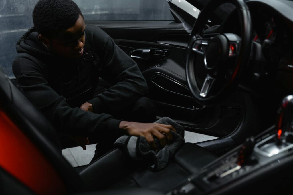 how to remove tough stains on car seats
