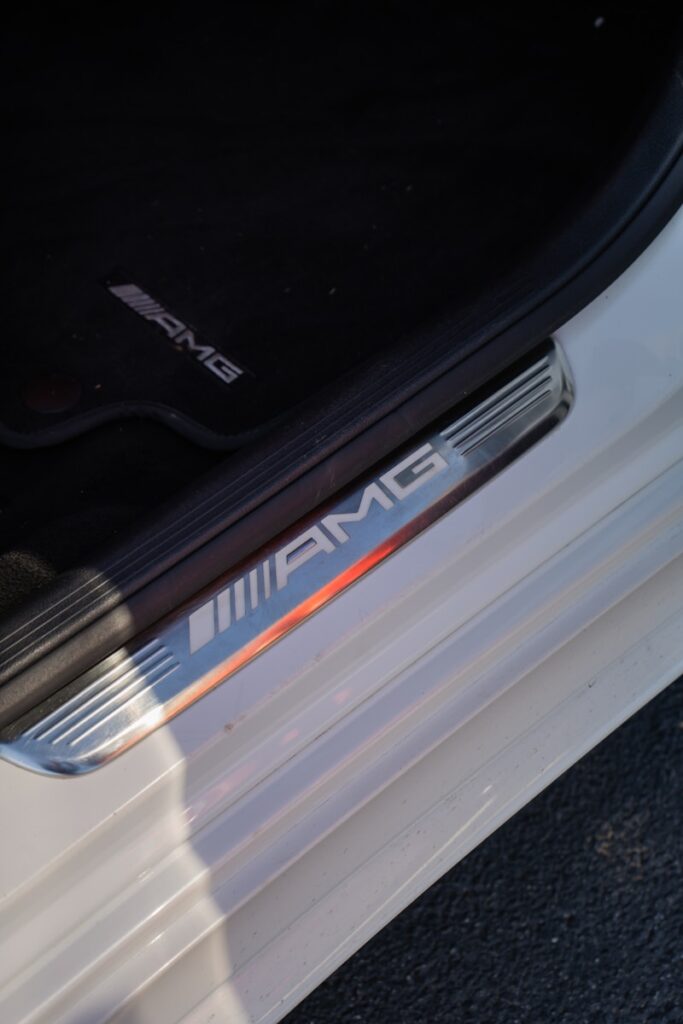 A close up of a car door handle on a vehicle