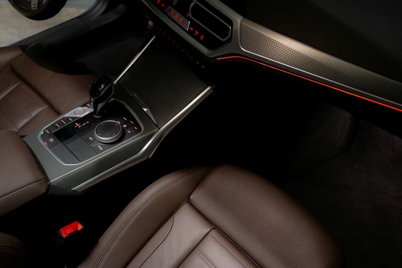Photo by igor constantino the interior of a modern car with leather seats