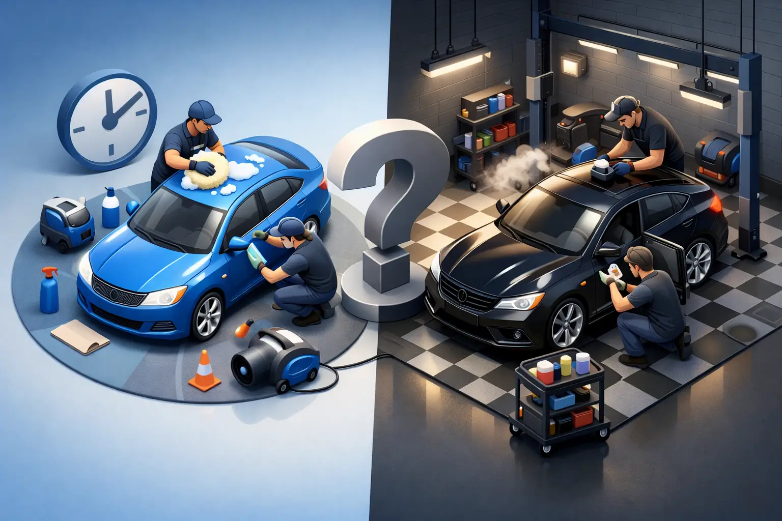 Express Detailing Versus Full Detailing: What Fits?