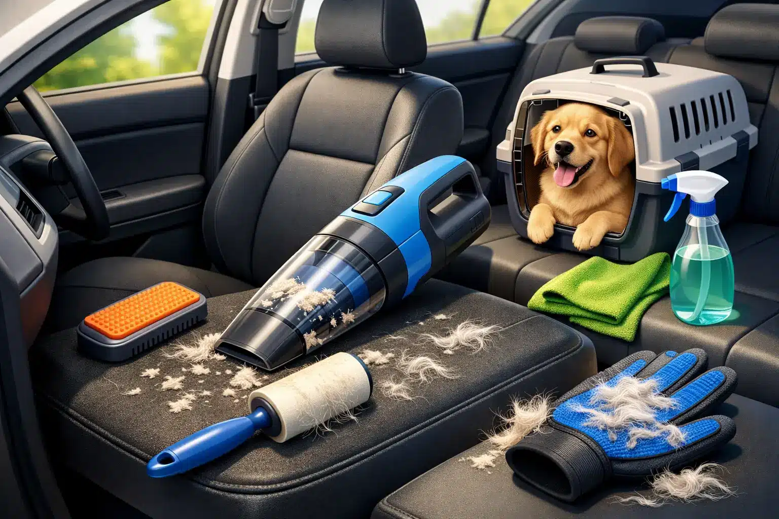Pet Hair Removal for a Cleaner, Happier Car
